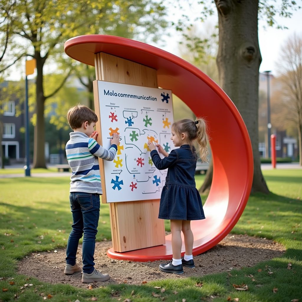 Man met autisme brengt pictogrammen naar speeltuinen Veldhoven