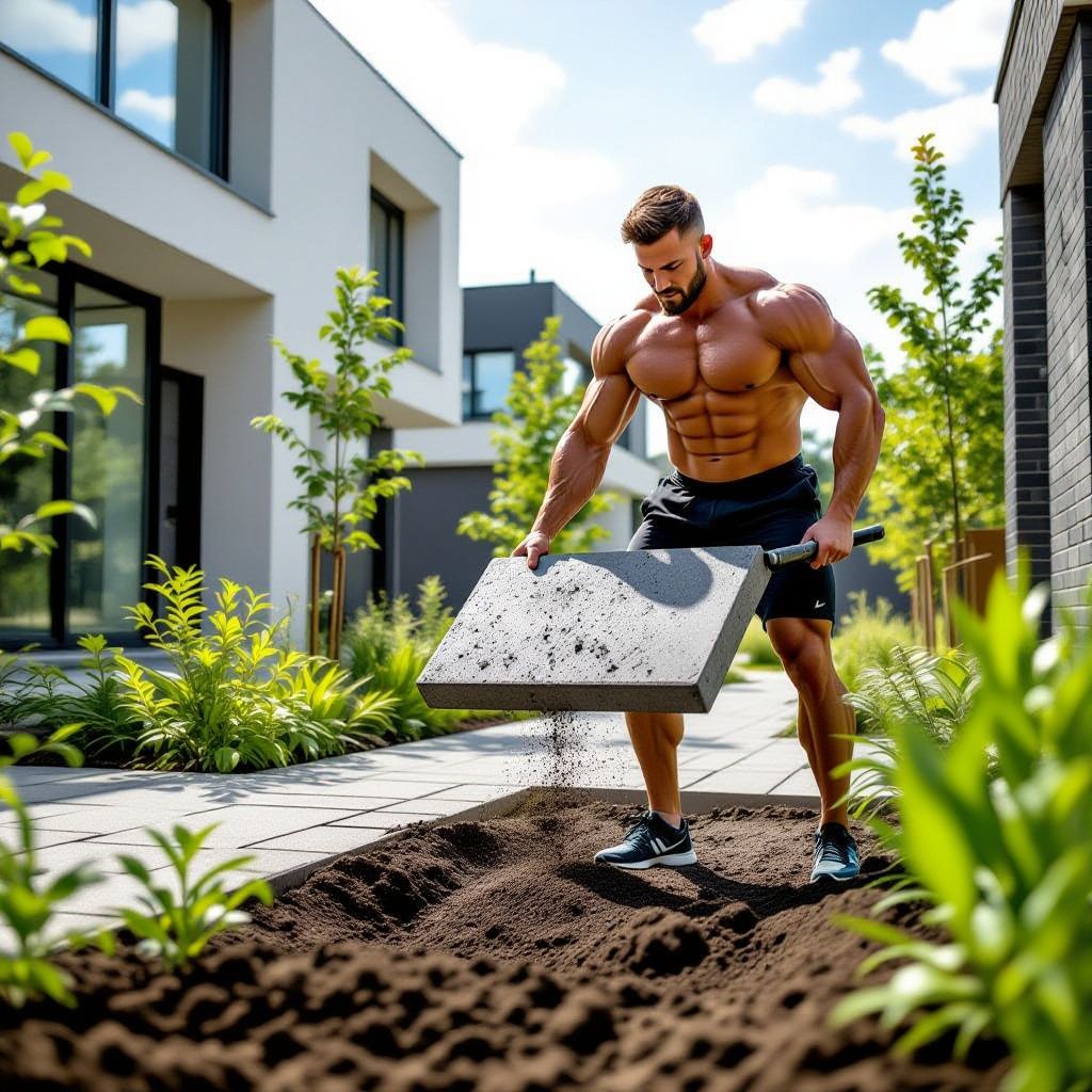Bodybuilder Wesley Vissers helpt gemeente Best bij laatste NK Tegelwippen