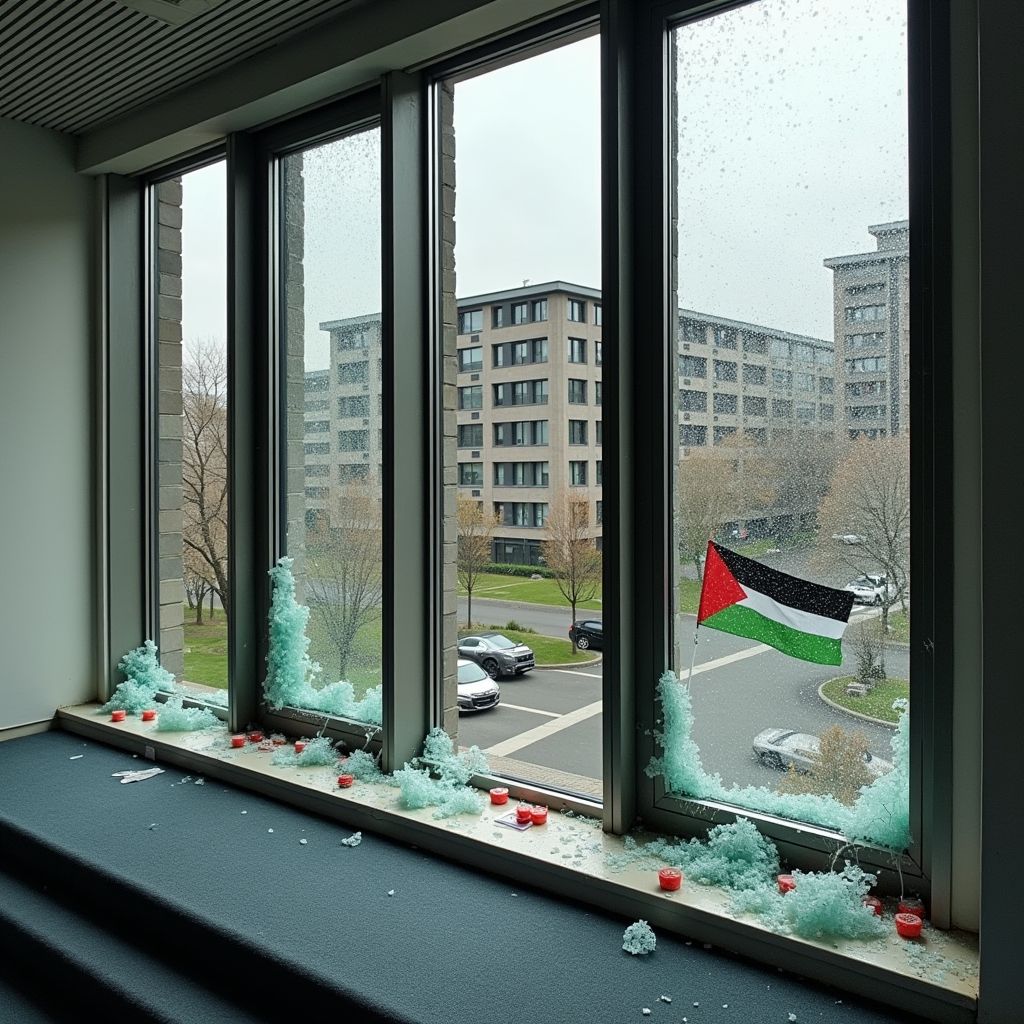 Activisten vernielen 30 ramen en deuren TU Eindhoven tijdens banenmarkt