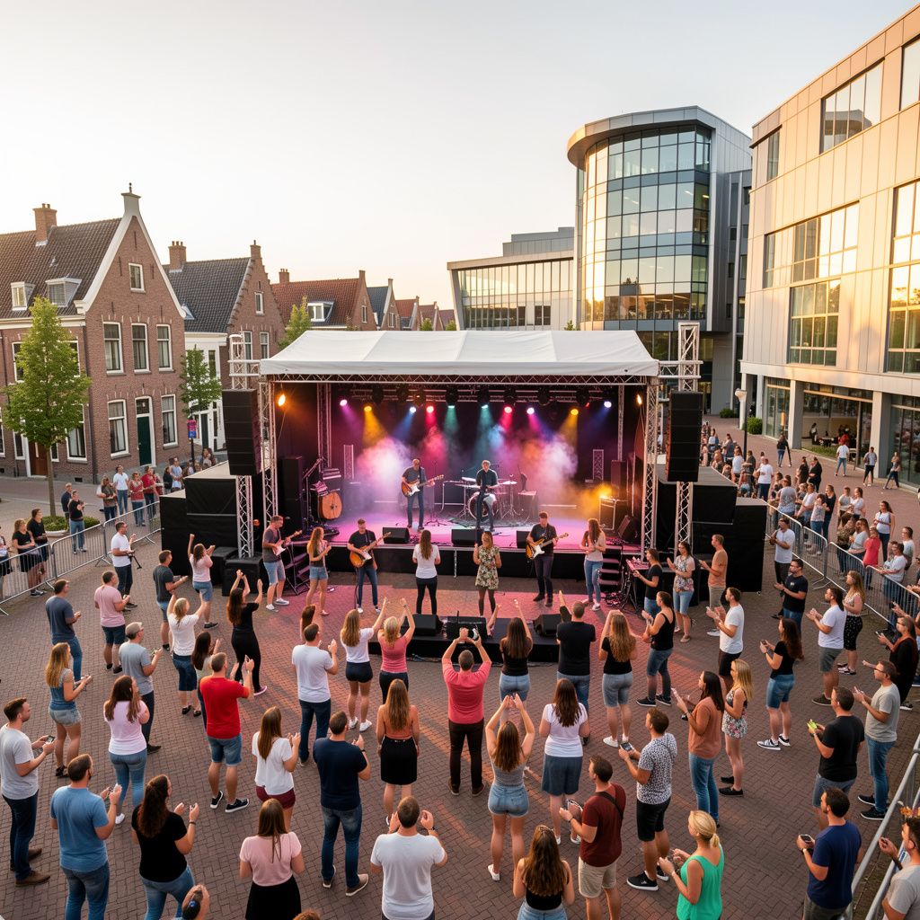 Het driedaagse muziekfestival Nuenen Live start vandaag in het centrum