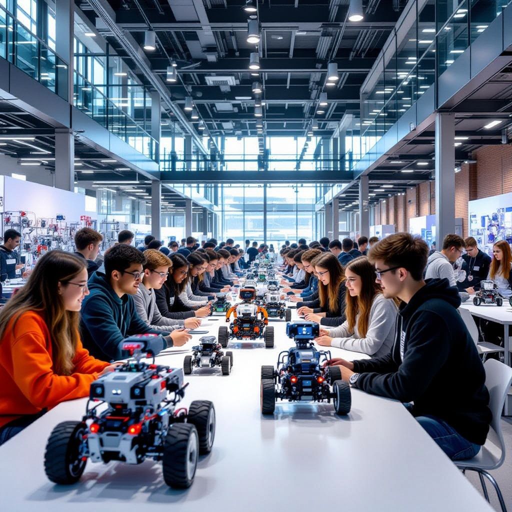 Internationale robotwedstrijd trekt ruim duizend jonge techneuten naar Eindhoven