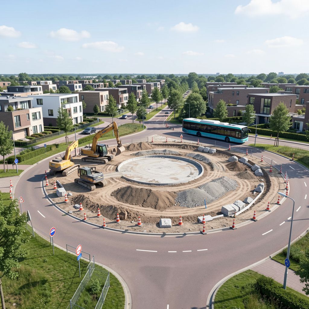 Gemeente Veldhoven sluit druk kruispunt maandenlang af voor nieuwe rotonde