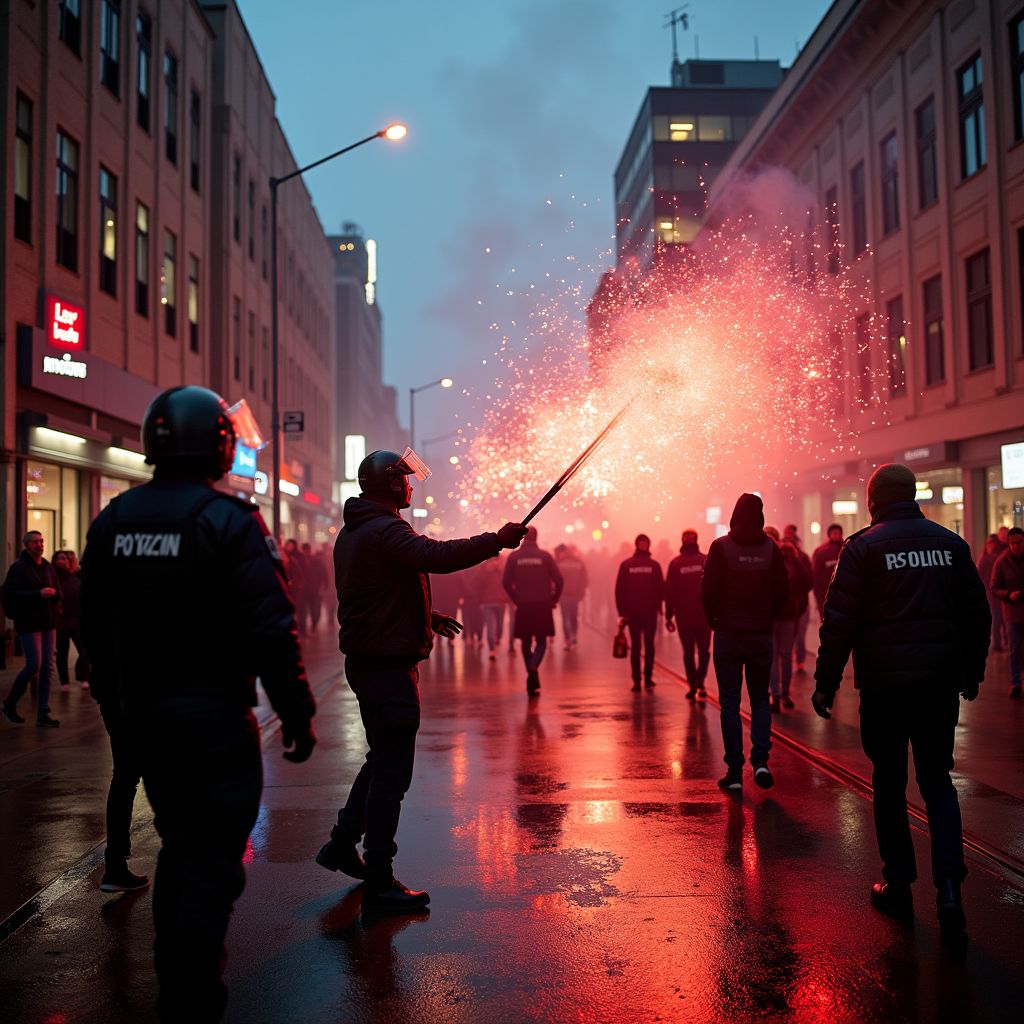 Udense man gooit zwaar vuurwerk naar politie tijdens PSV-feest