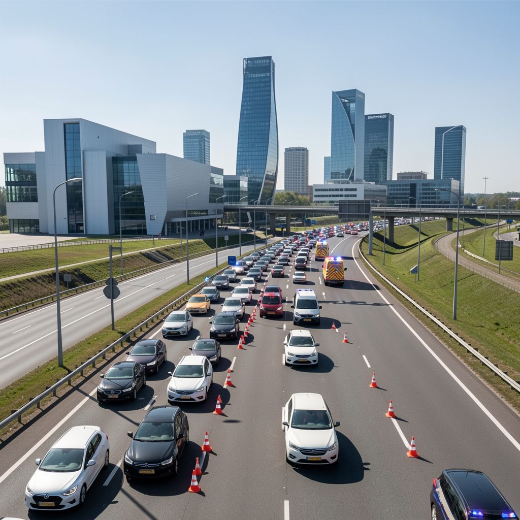 Ongeluk op de A2 bij Eindhoven vertraagt verkeer naar Den Bosch