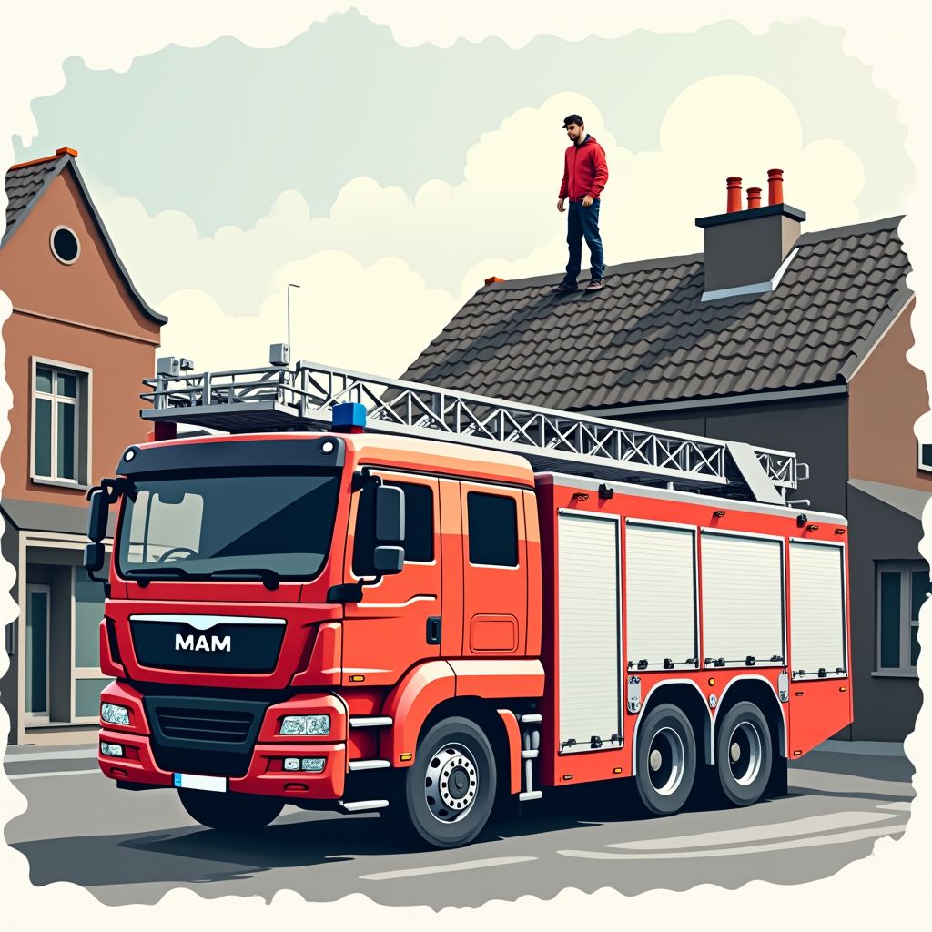 Man klimt op eigen dak na buurtruzie in Nuenen