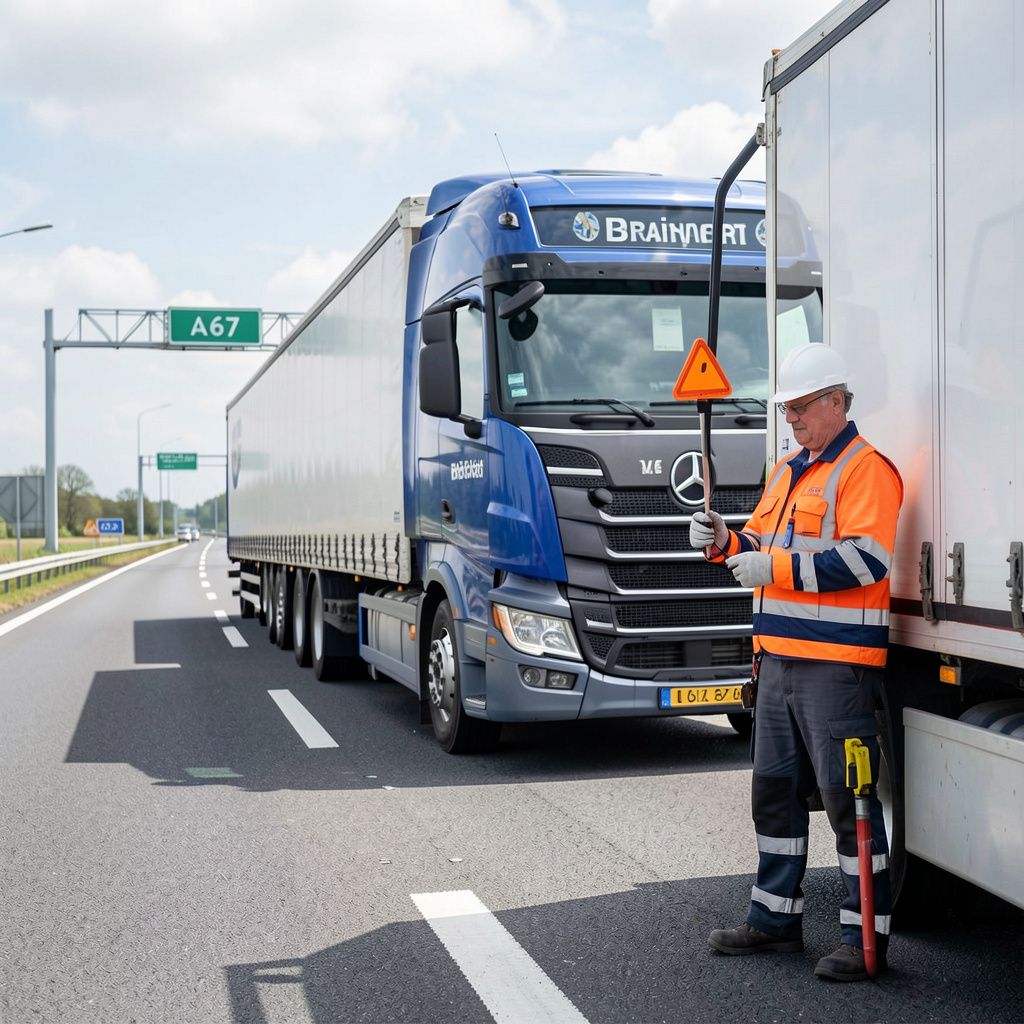 ILT haalt gevaarlijke vrachtwagens van A67