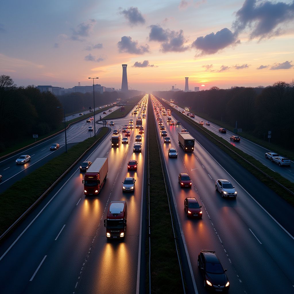 A67 dicht na ongeluk tijdens avondspits bij Helmond