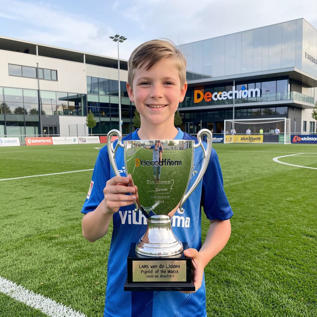 Tienjarige Lars wint pupil van de wedstrijd prijs