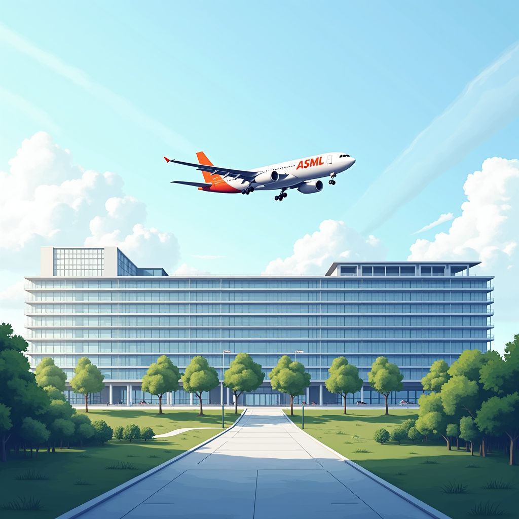 ASML bouwt nieuwe campus direct onder vliegroute Eindhoven Airport