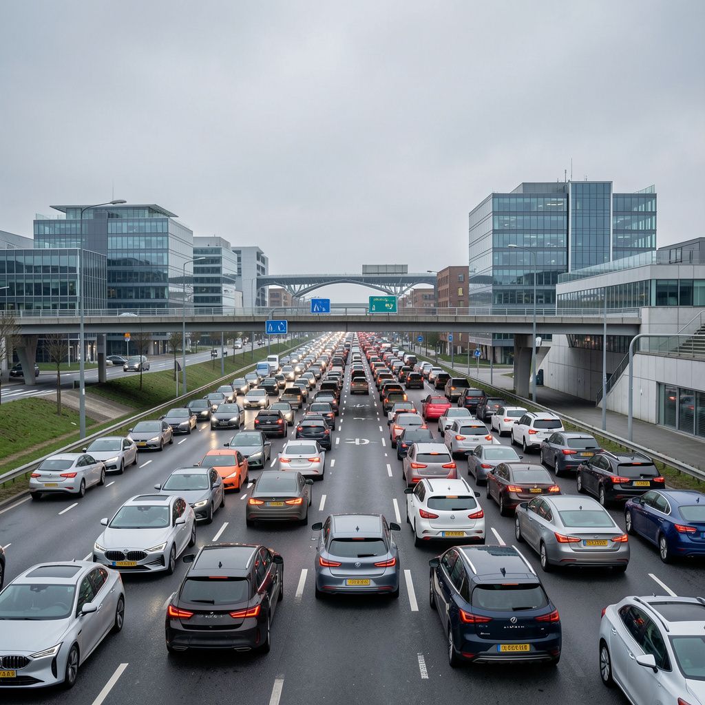 Ongelukken op A2 en N2 zorgen voor lange files rond Eindhoven