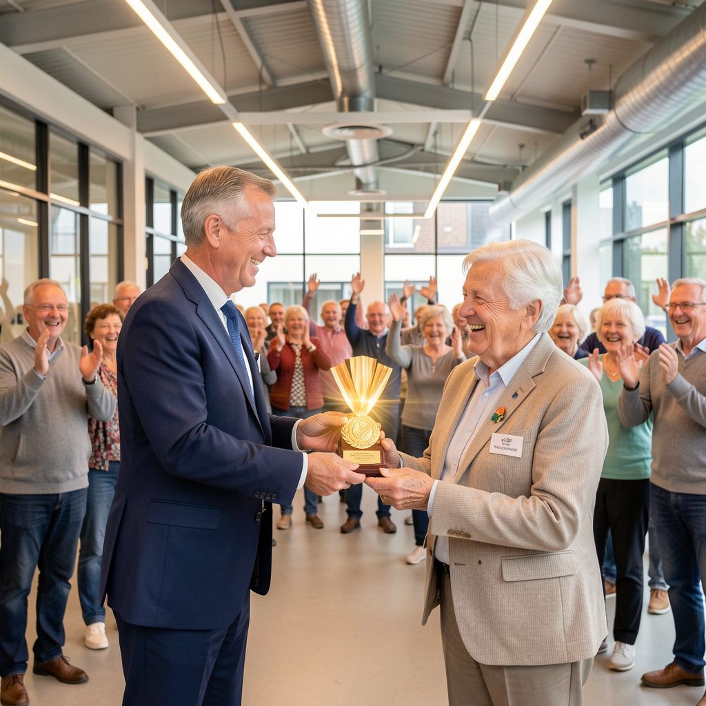 Mierlose seniorenclub De Kersenplukkers ontvangt gouden Koninklijke erepenning