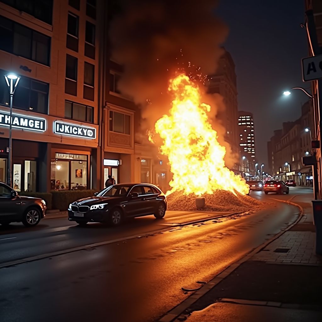 Explosief vernielt sushizaak Eindhoven, camerabeelden tonen dader