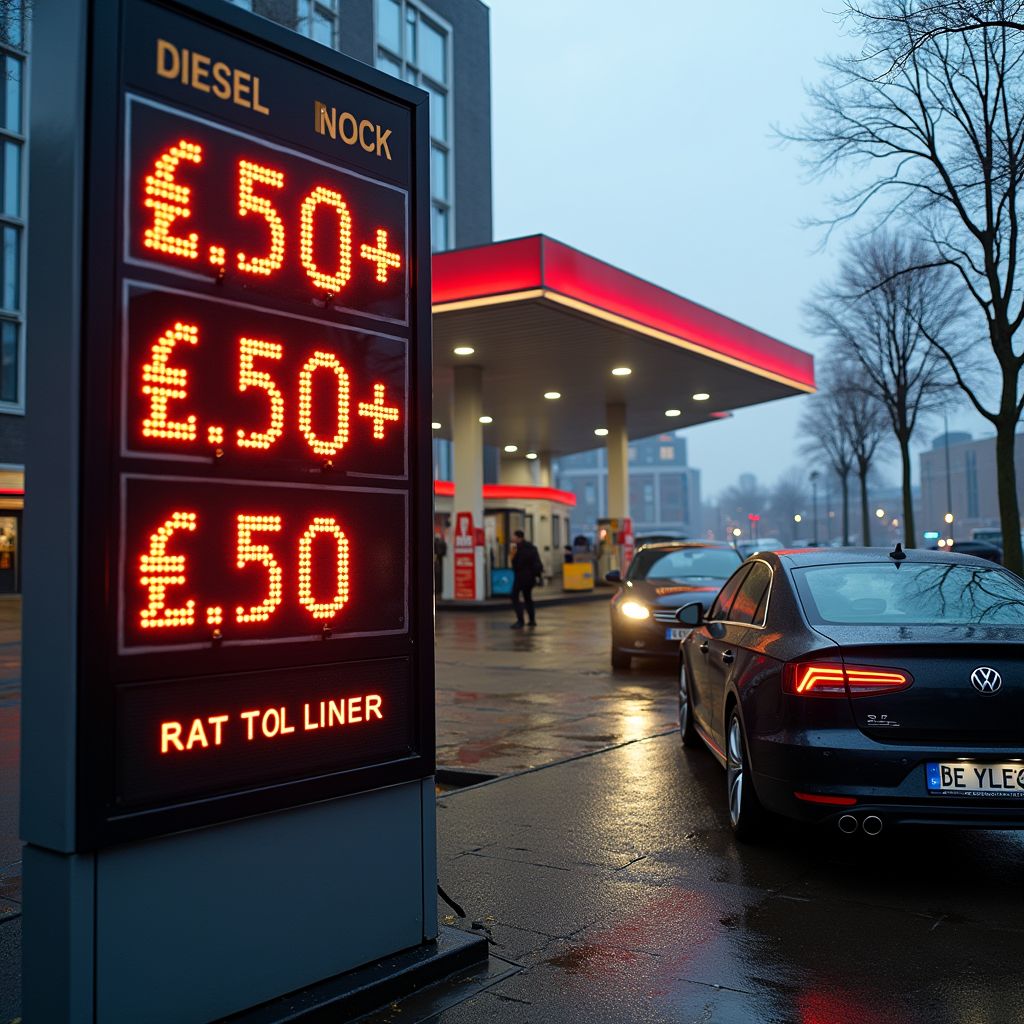 Diesel doorbreekt grens van 2,50 euro per liter