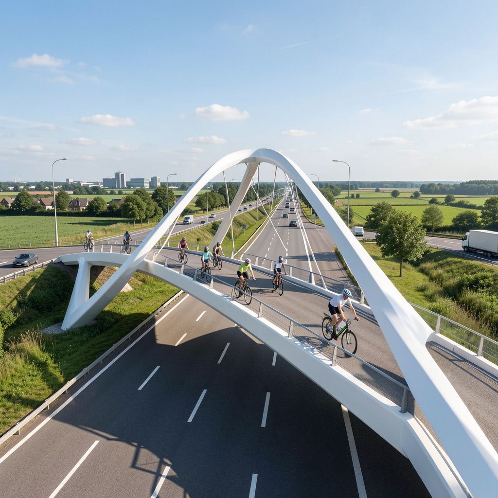 Brabant tekent voor 19 miljoen euro fietsbrug over A58
