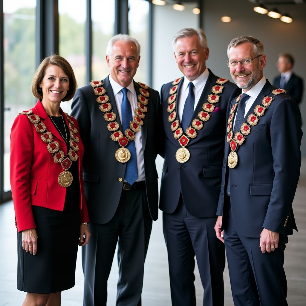 Vier Veldhovense raadsleden krijgen koninklijke onderscheiding