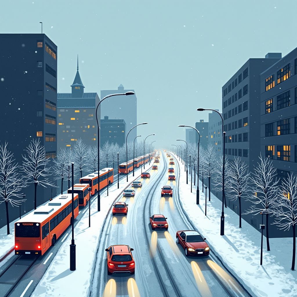 Code oranje voor hele land: sneeuw legt Nederland plat