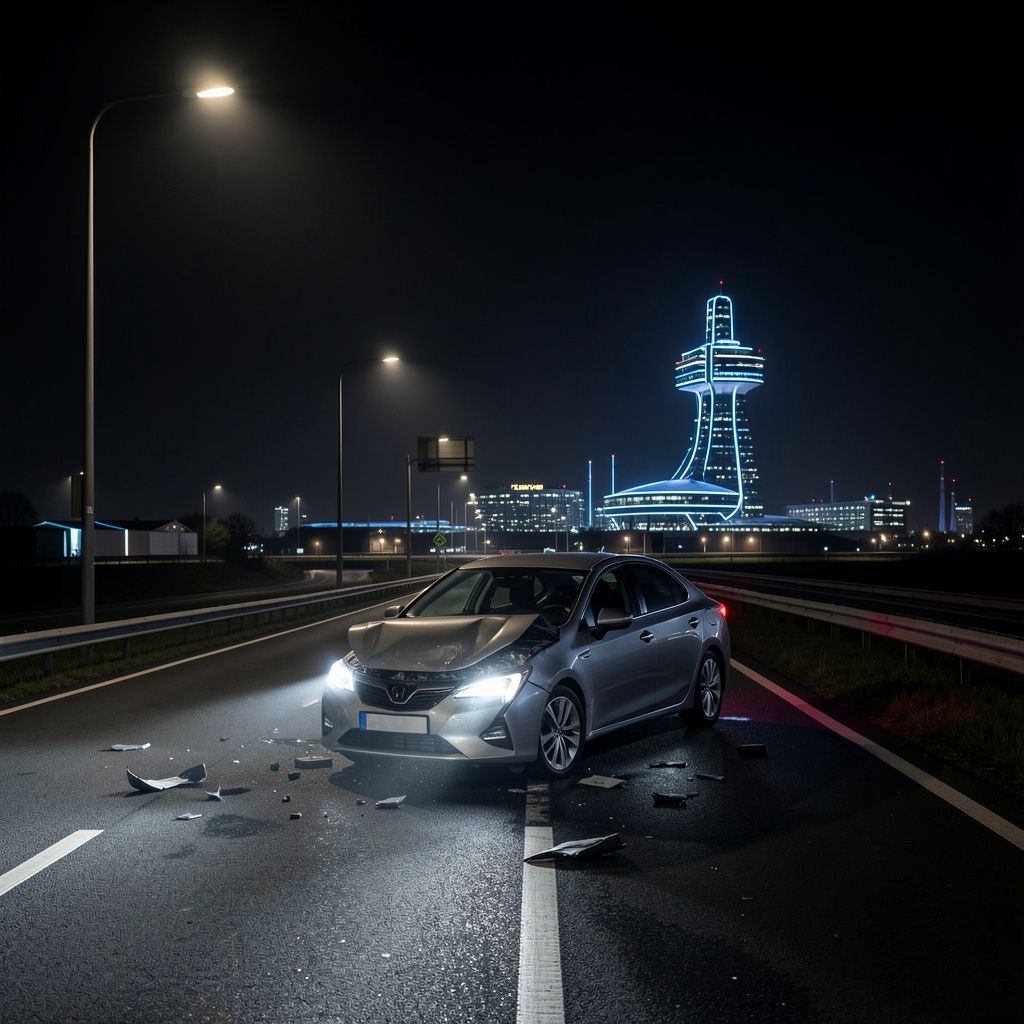 Ongeluk op N270 bij Nuenen schakelt alle straatverlichting uit