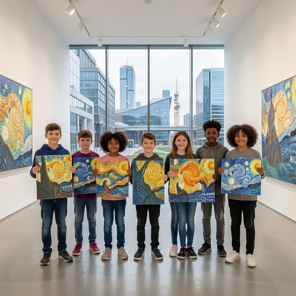 Vijftien jonge tekentalenten exposeren nu in het Van Gogh Village Museum