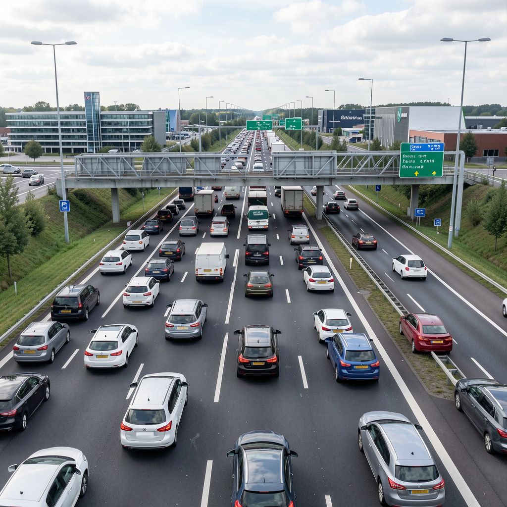 A50 krijgt 65 minuten vertraging door file
