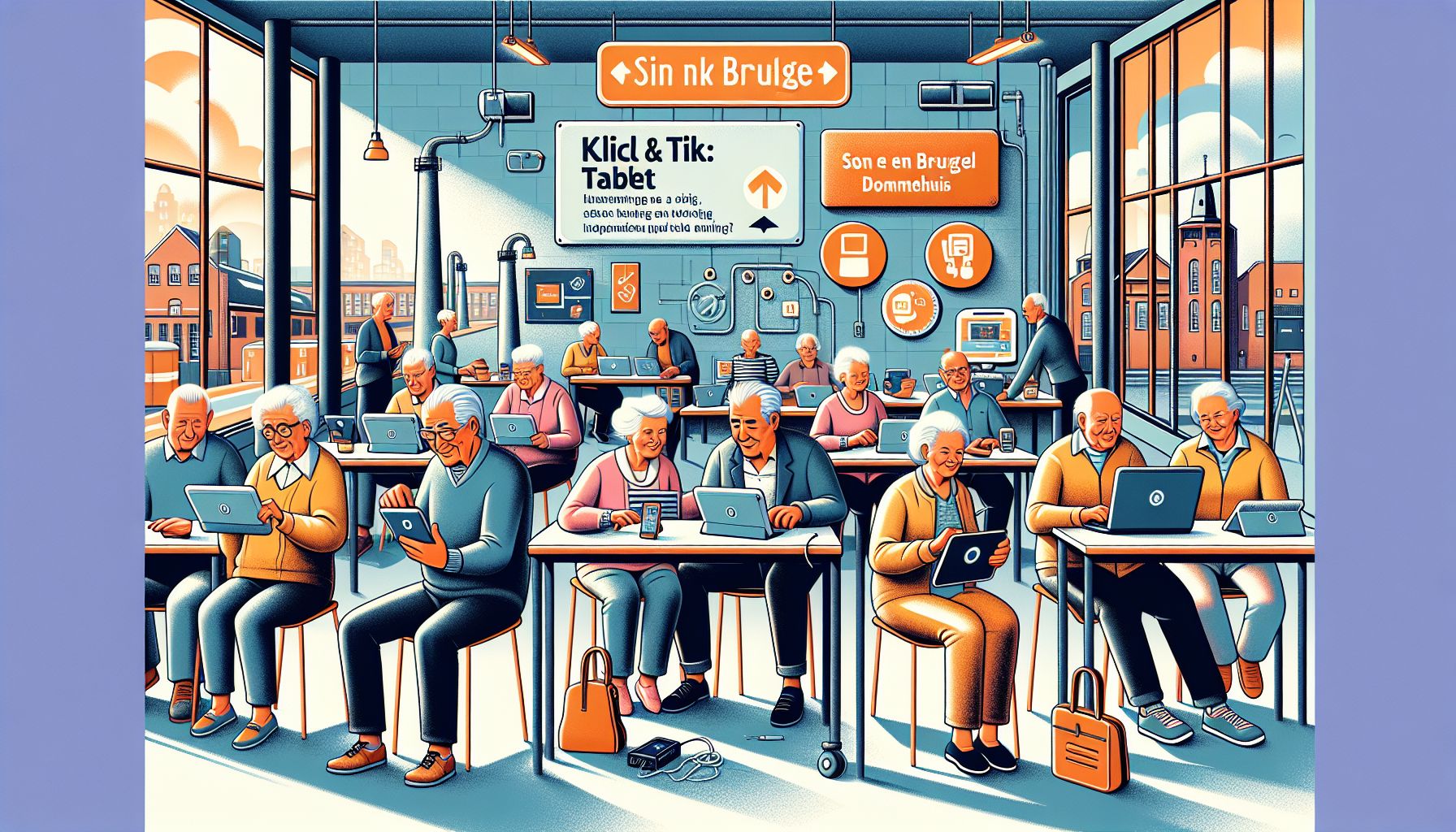 Senioren Leren Tablets Gebruiken in Son en Breugel