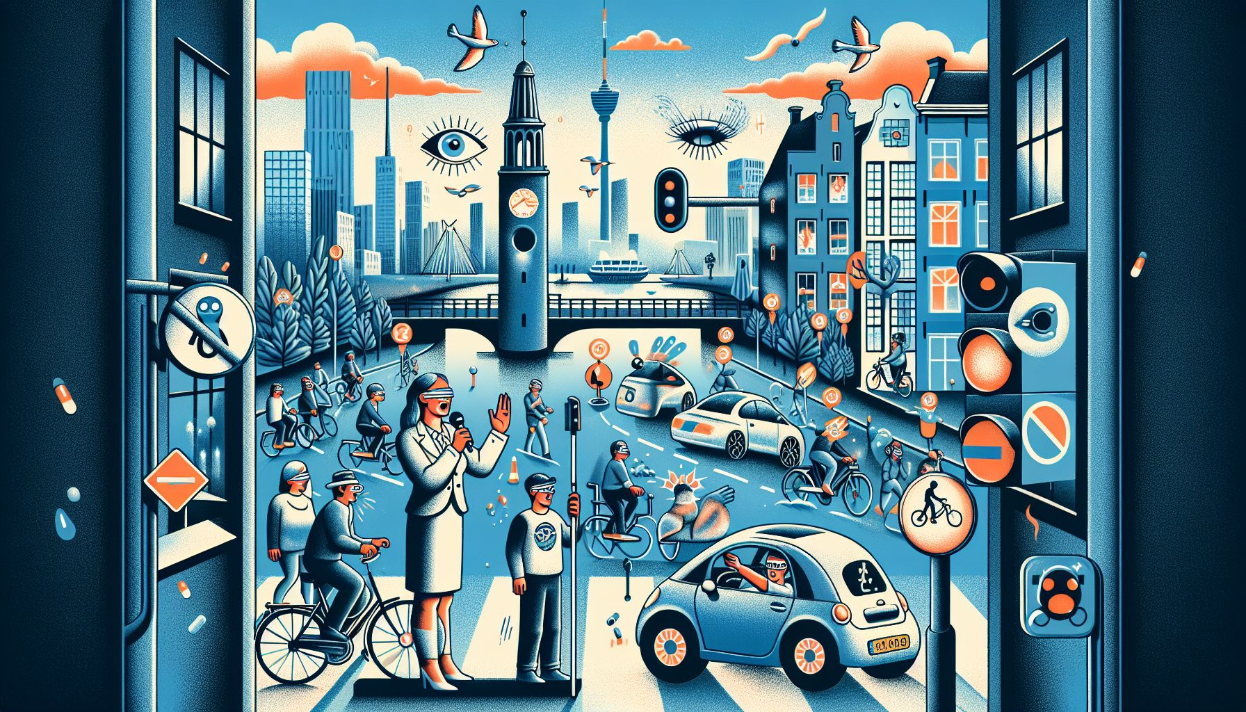 Oogvereniging vraagt aandacht voor veiligheid blinden in verkeer