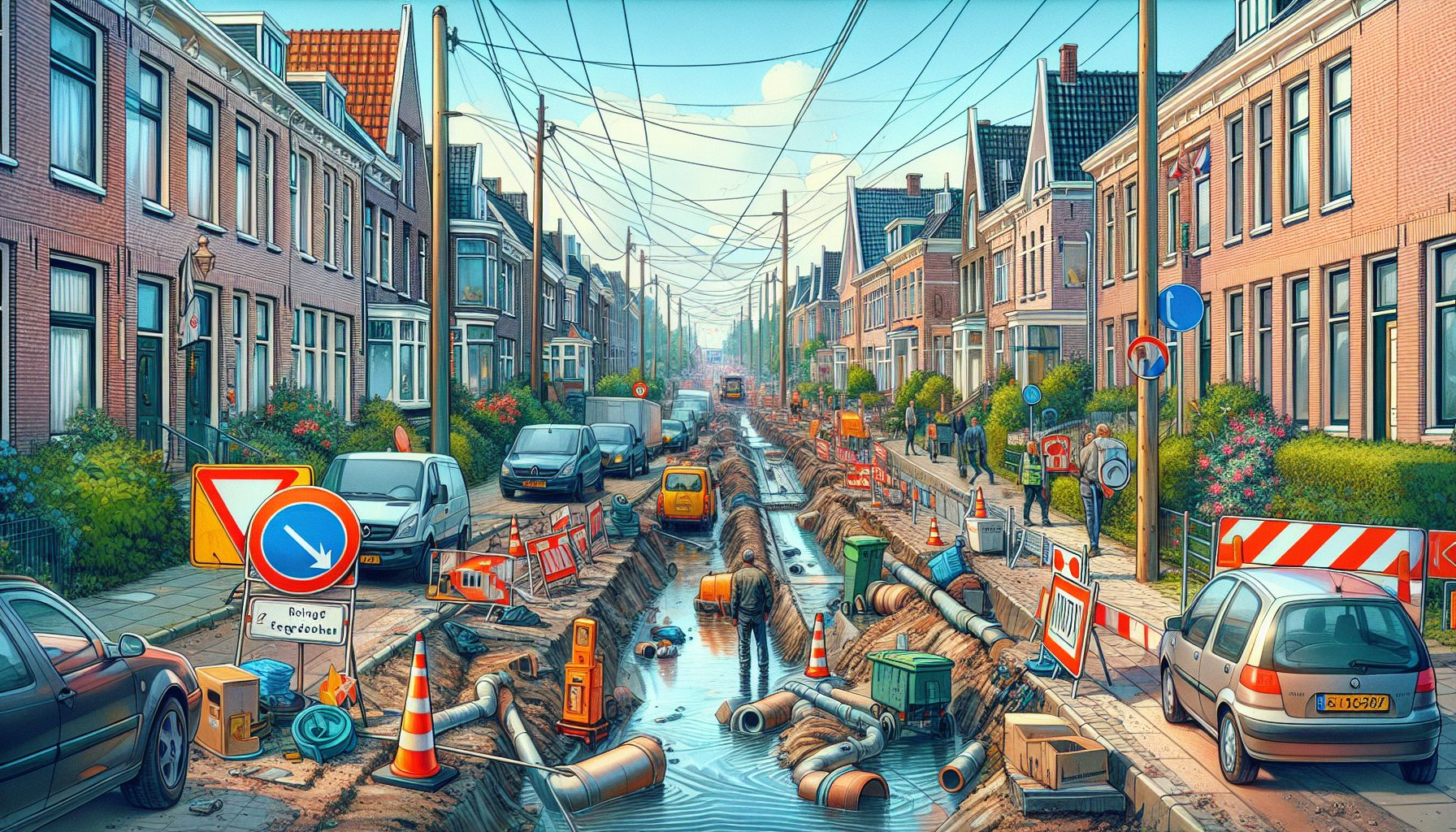 Reconstructie Reigerstraat zorgt voor tijdelijk verkeershinder in Geldrop-Mierlo
