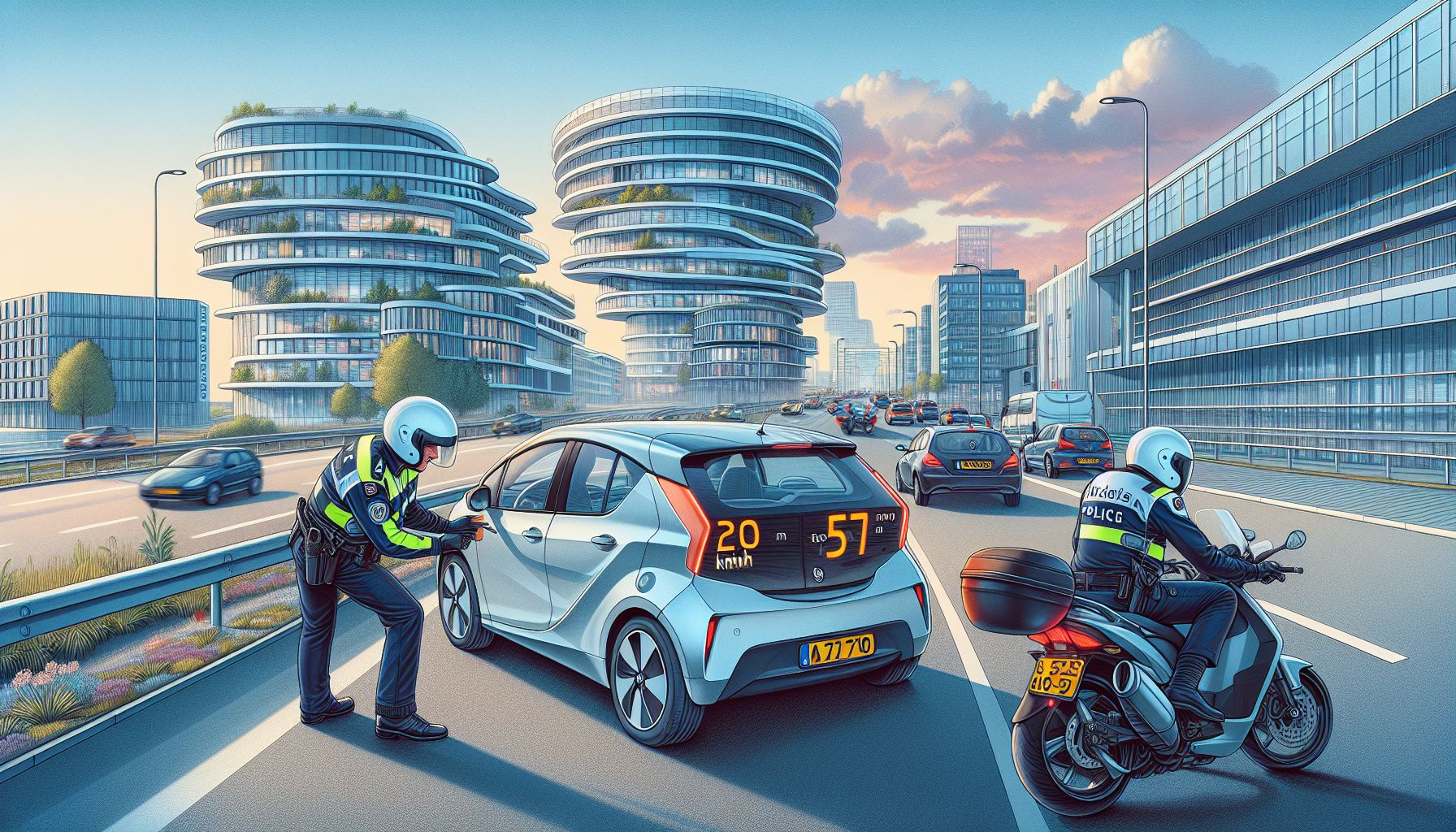 Verkeerspolitie neemt twee rijbewijzen in op N270 wegens snelheid