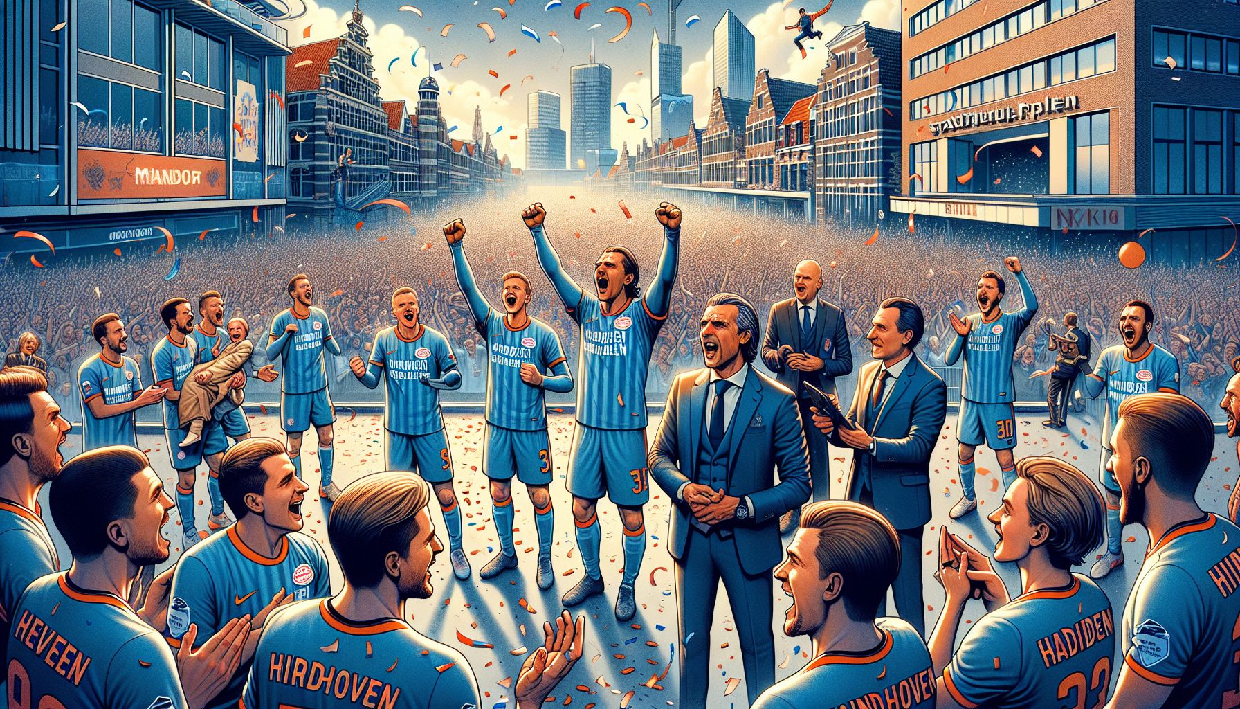 PSV viert kampioenschap met duizenden fans in Eindhoven