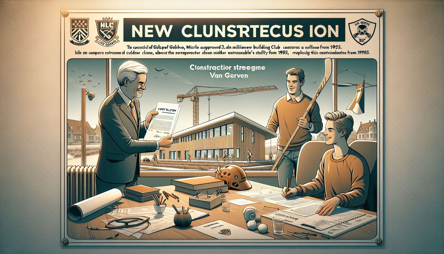 HC Mierlo start bouw nieuw clubgebouw met Van Gerven