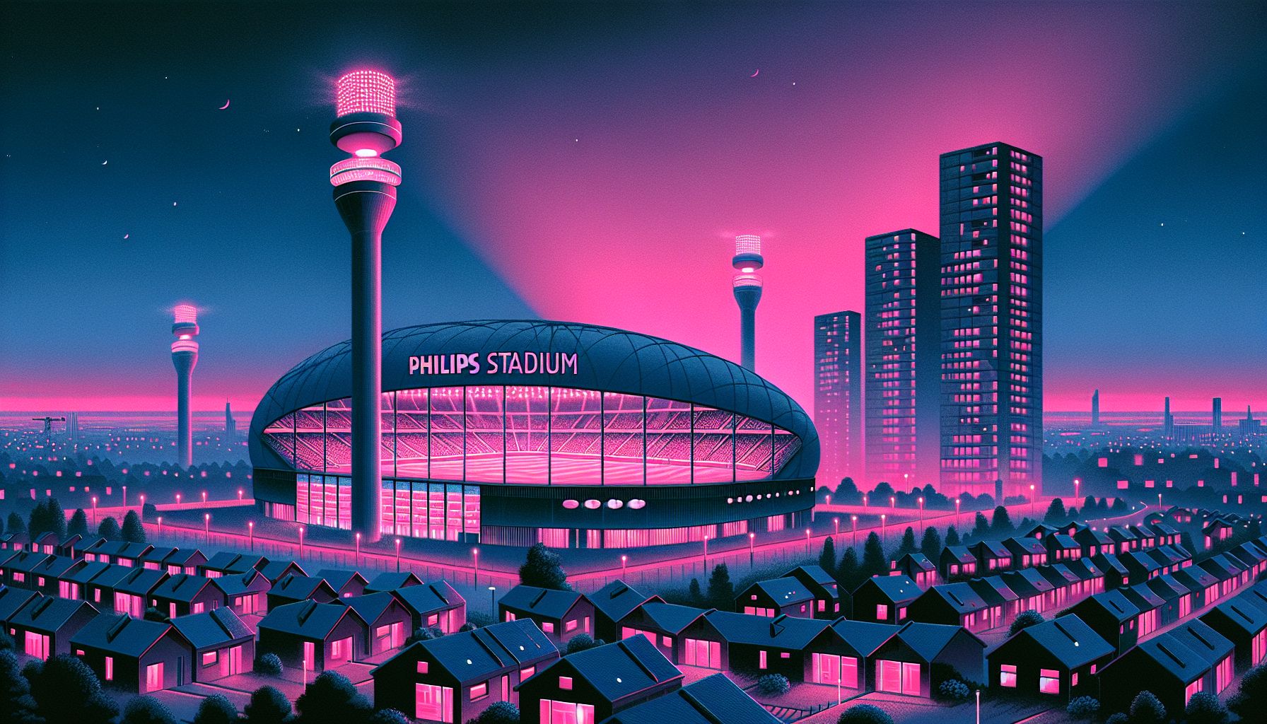 Eindhoven vraagt PSV minder roze licht te gebruiken