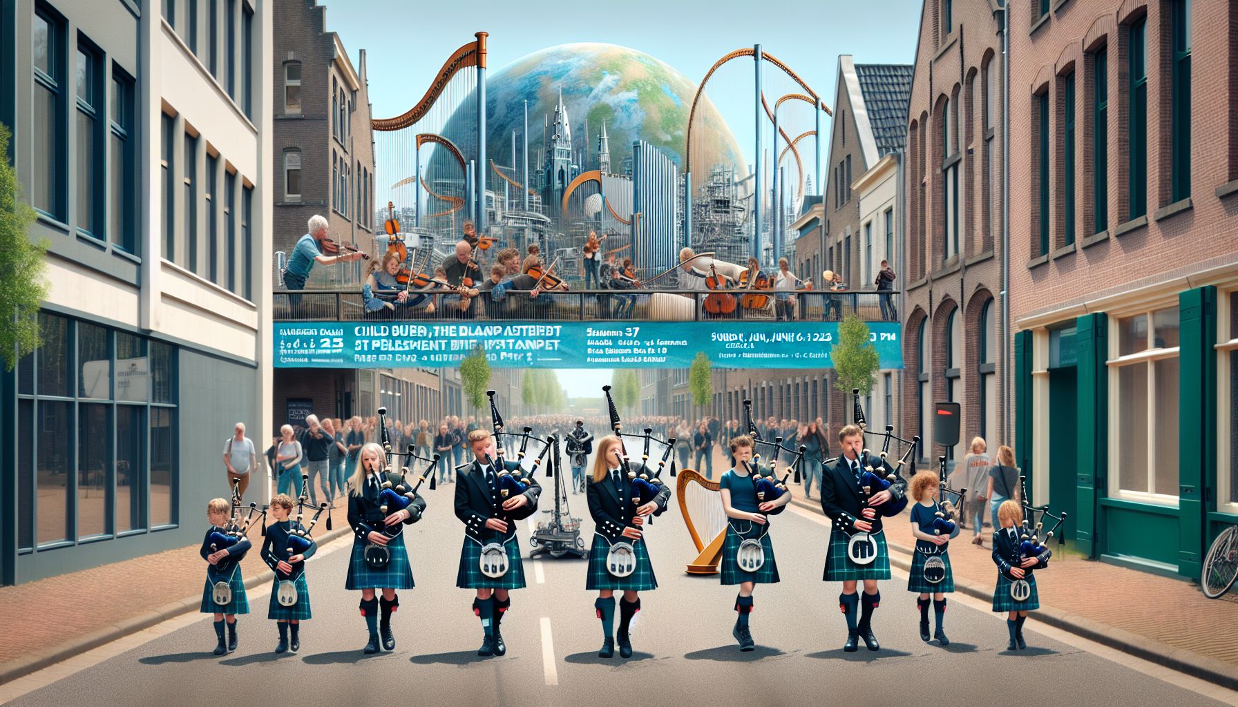 Schotse Klanken en Harpen Vullen Nuenen bij Uniek Concert