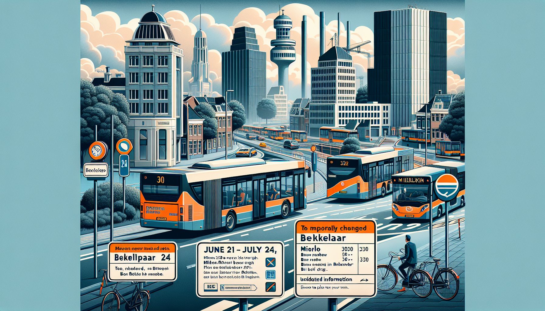 Busroutes in Geldrop tijdelijk gewijzigd door werkzaamheden