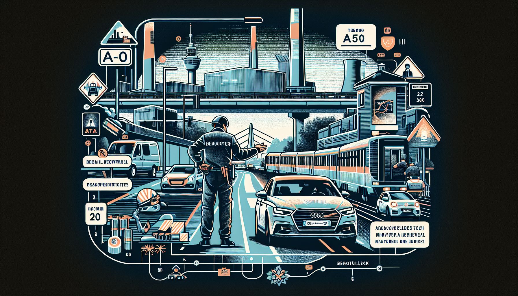 Automobilist gearresteerd na gevaarlijk rijgedrag op A50