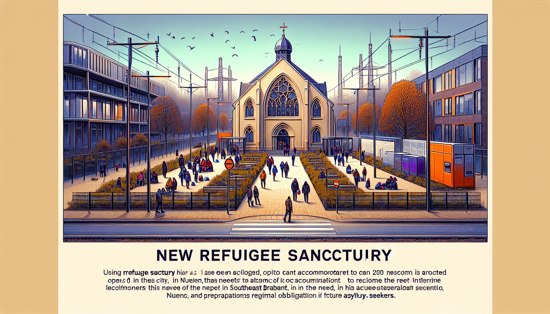 Nieuwe opvanglocatie voor vluchtelingen geopend in Nuenen