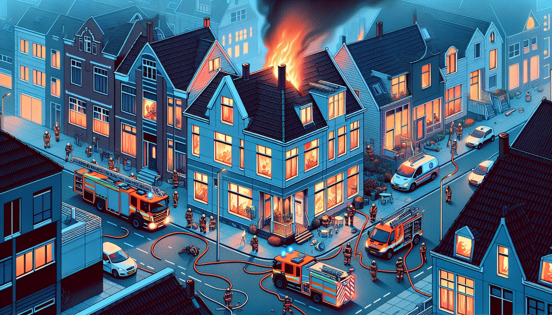 Woningbrand Waalre Begint in Schoorsteen op Zondagavond