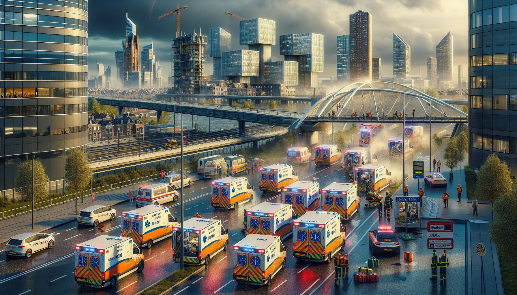 Meerdere ambulances rukken uit in Nuenen en Eindhoven