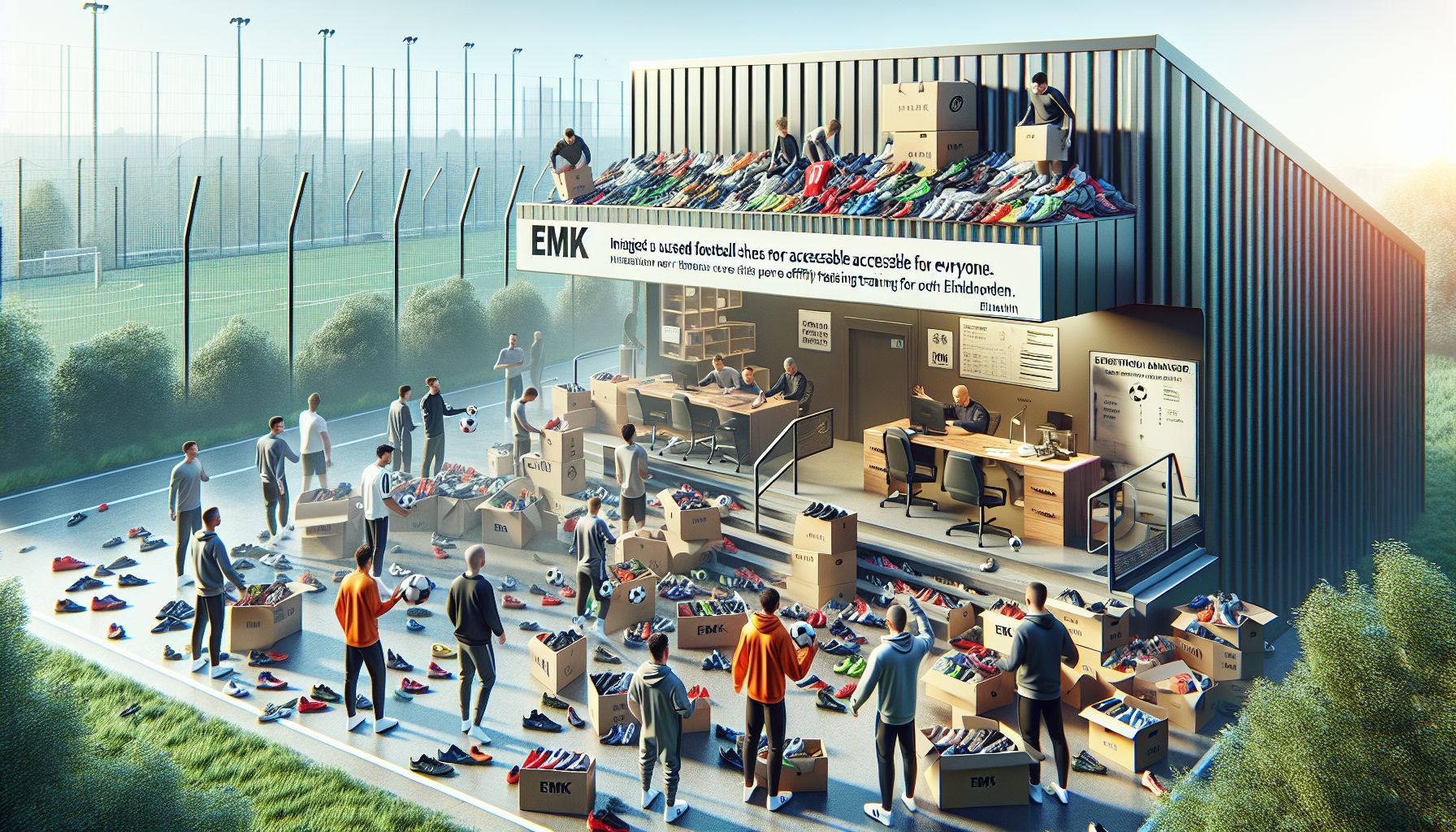 Voetbalvereniging EMK zamelt oude spullen in voor kinderen