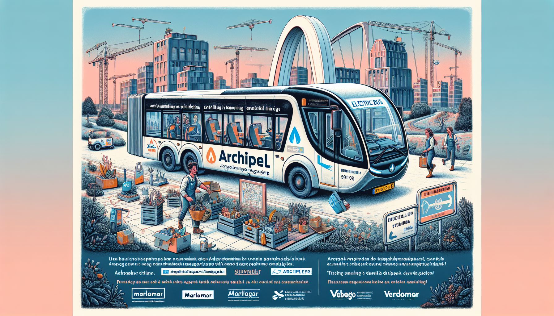 Archipel introduceert tweede elektrische bus voor duurzaam cliëntenvervoer