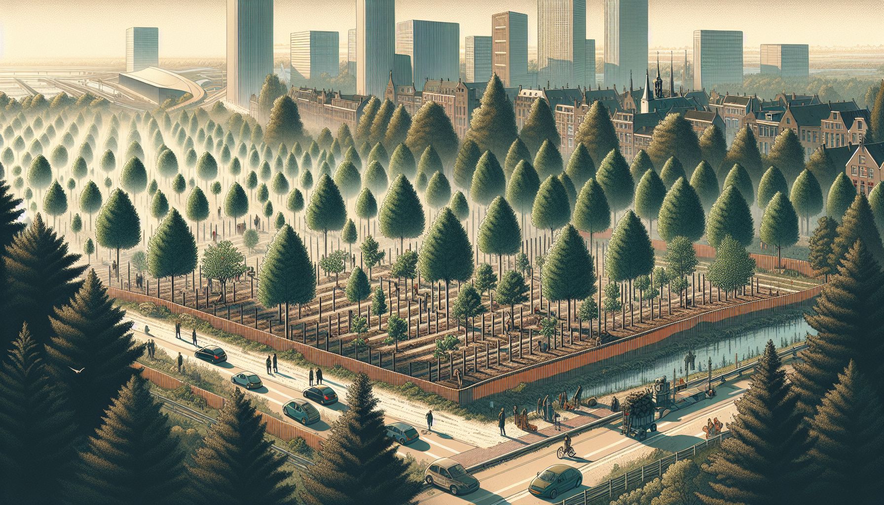 Nuenen plant 3.080 bomen voor bosherstel en biodiversiteit