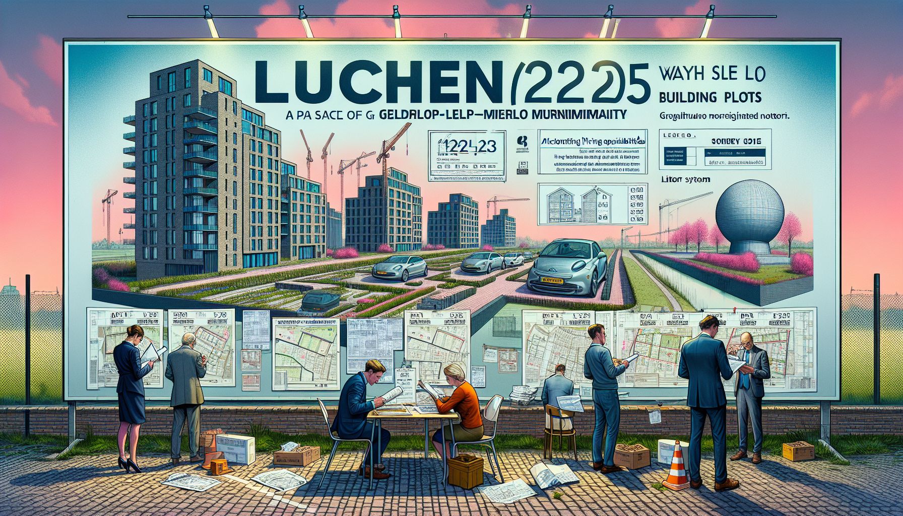 Verkoop van 13 bouwkavels in Luchen start op zaterdag