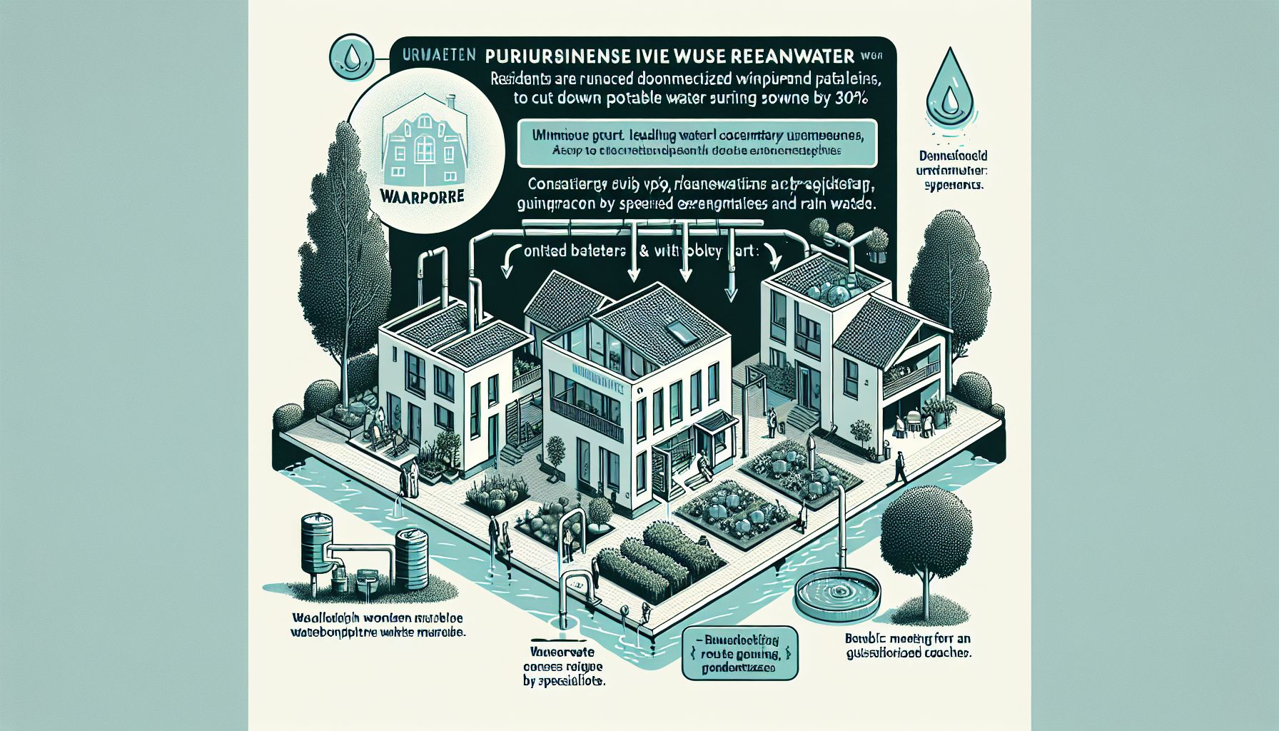 Waalre Stimuleert Slim Gebruik Regenwater met Subsidie