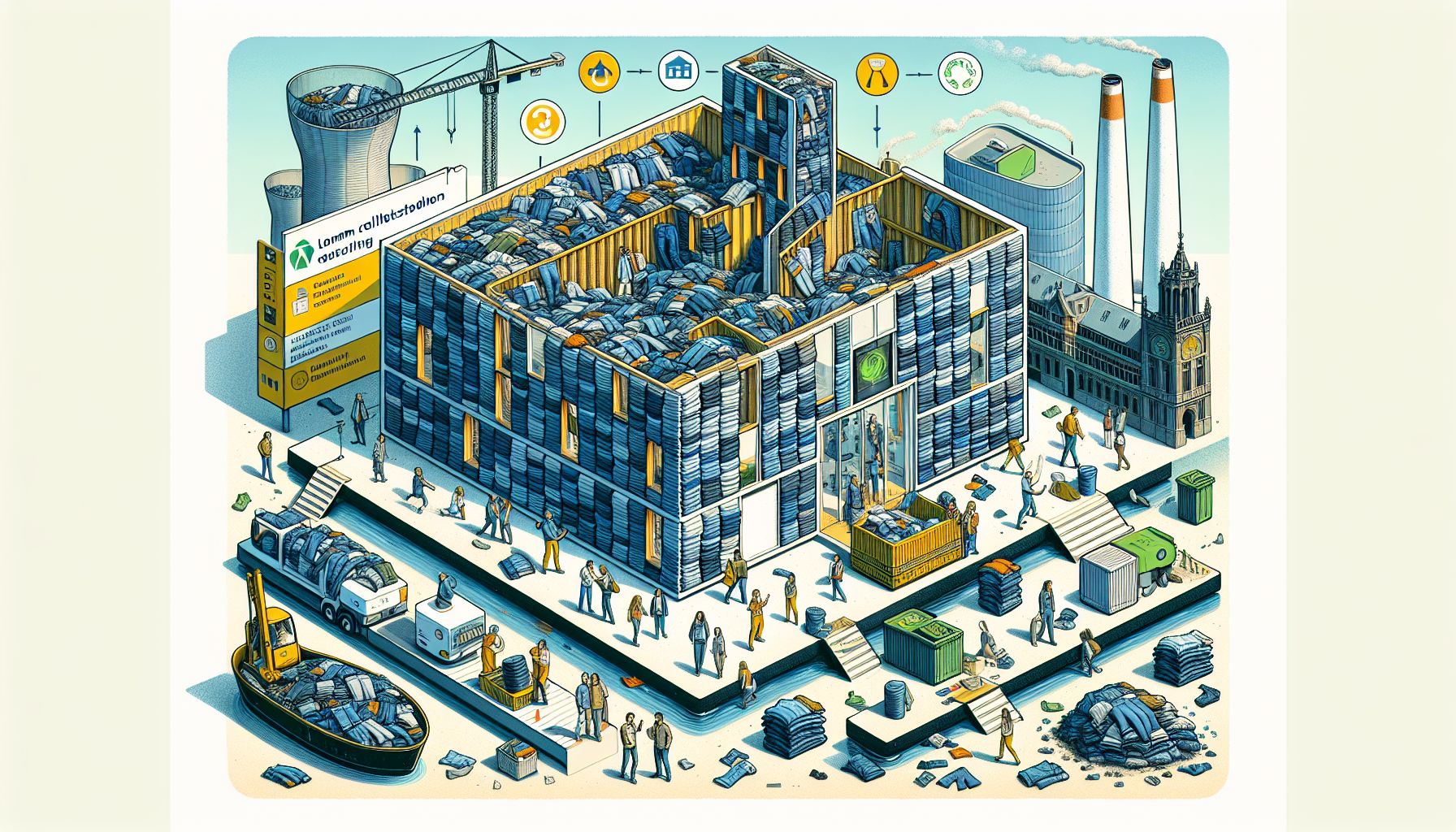 Eindhoven gebruikt oude spijkerbroeken voor isolatie nieuwe woningen