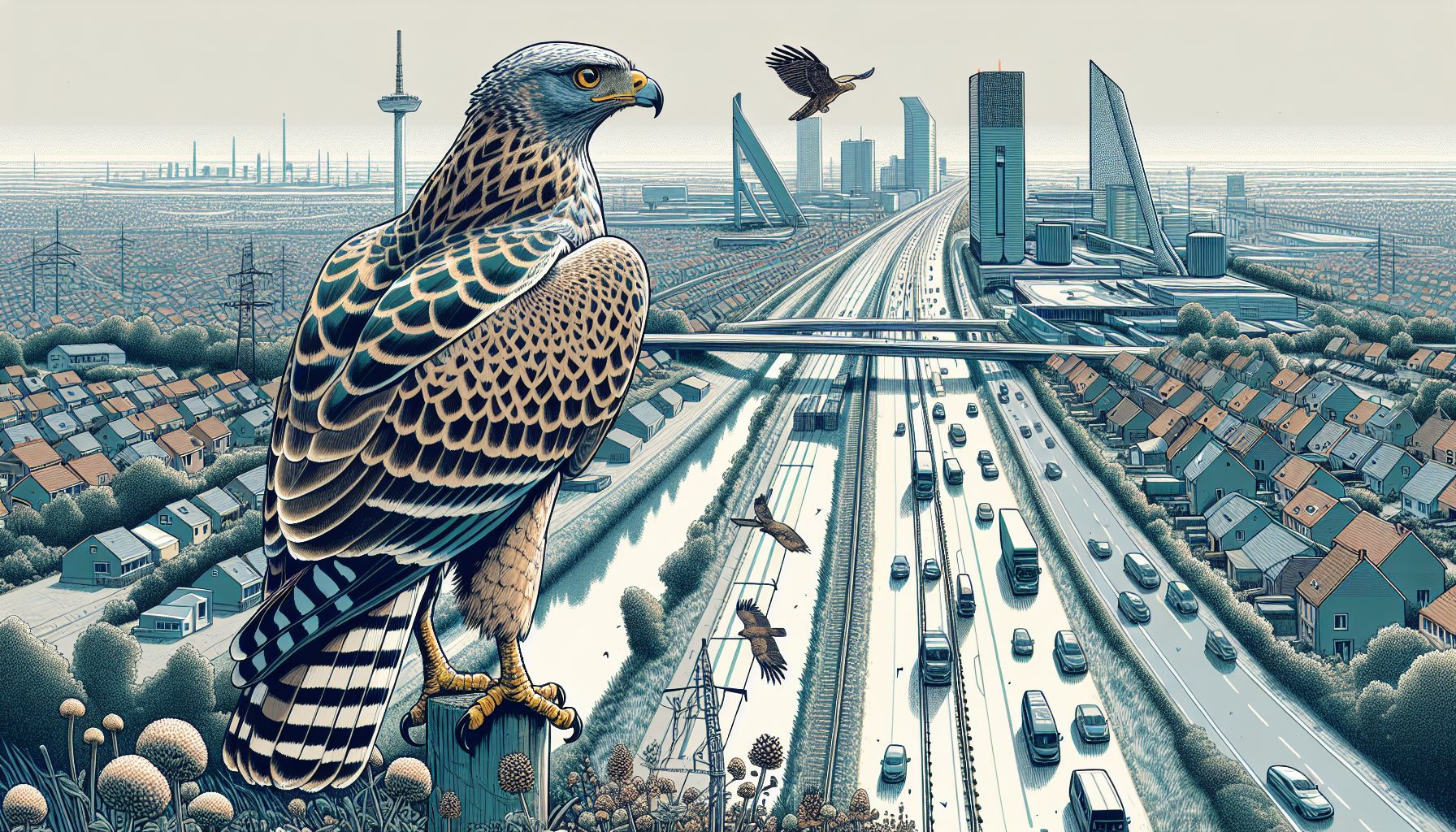 Zeldzame Slangenarend trekt nieuwsgierigen naar Son en Breugel