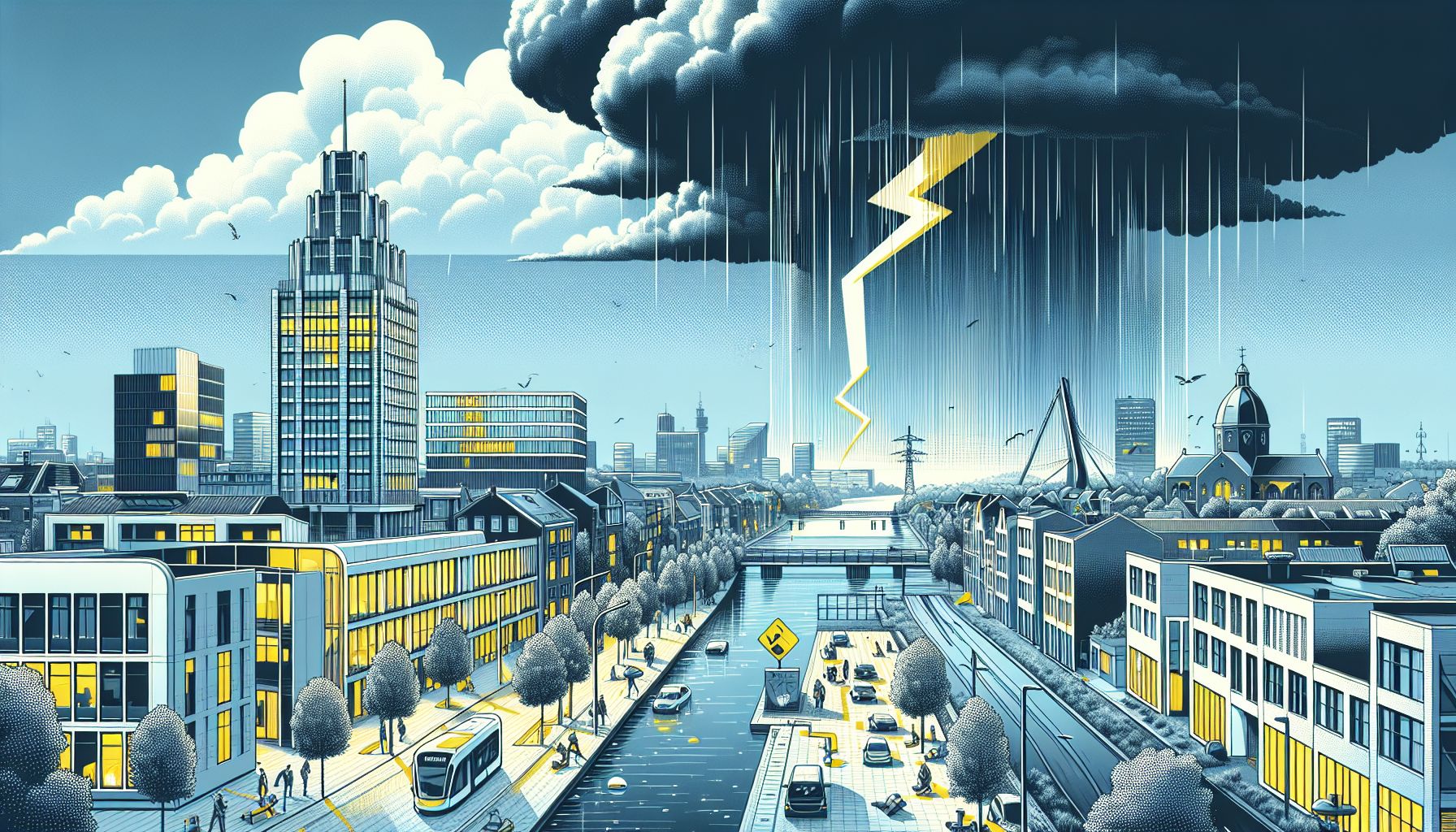 Code Geel: Zware Onweersbuien Verwacht Vanmiddag in Waalre