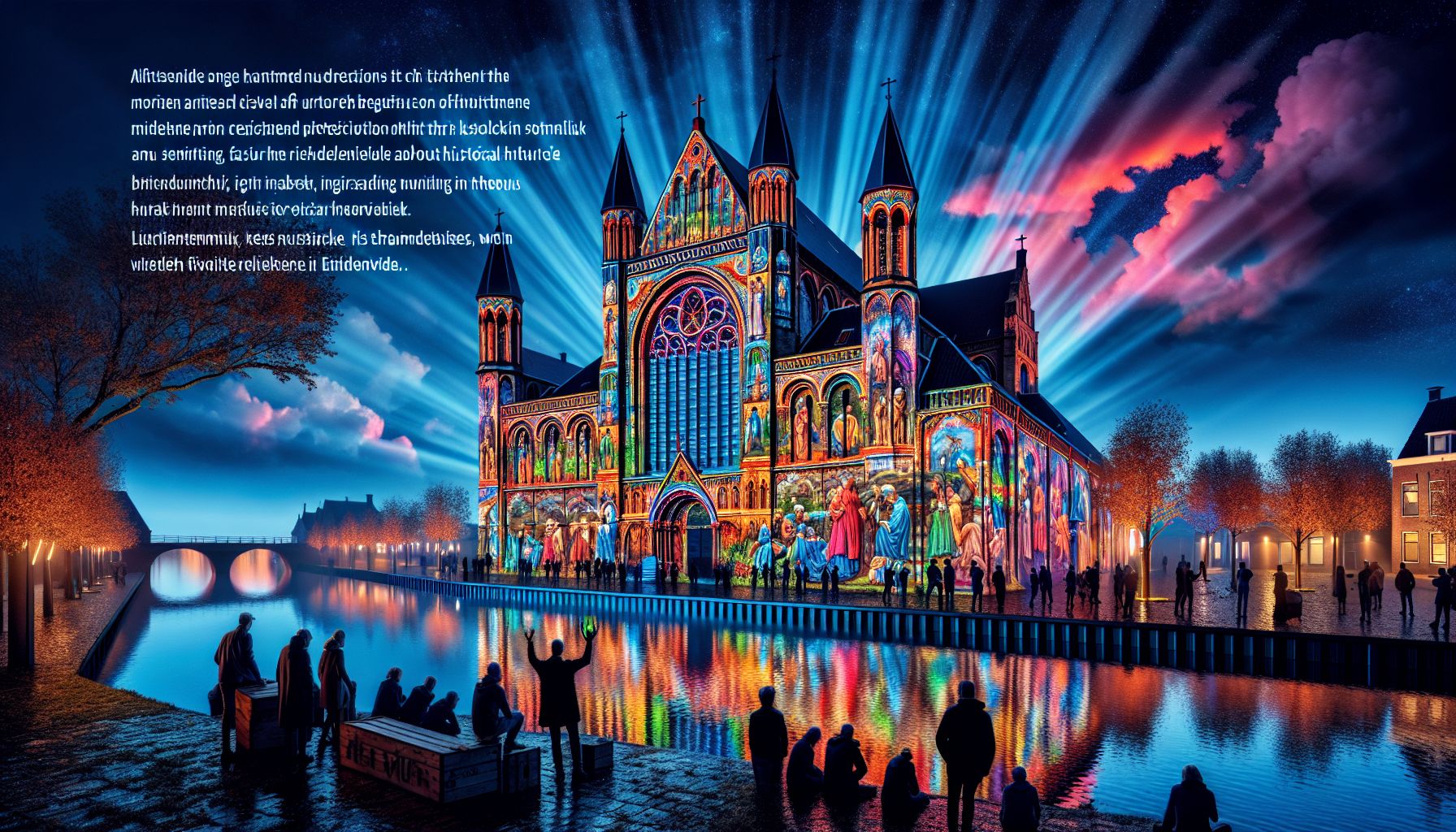 Kleurrijke lichtprojectie op St. Petrusbasiliek trekt veel bekijks