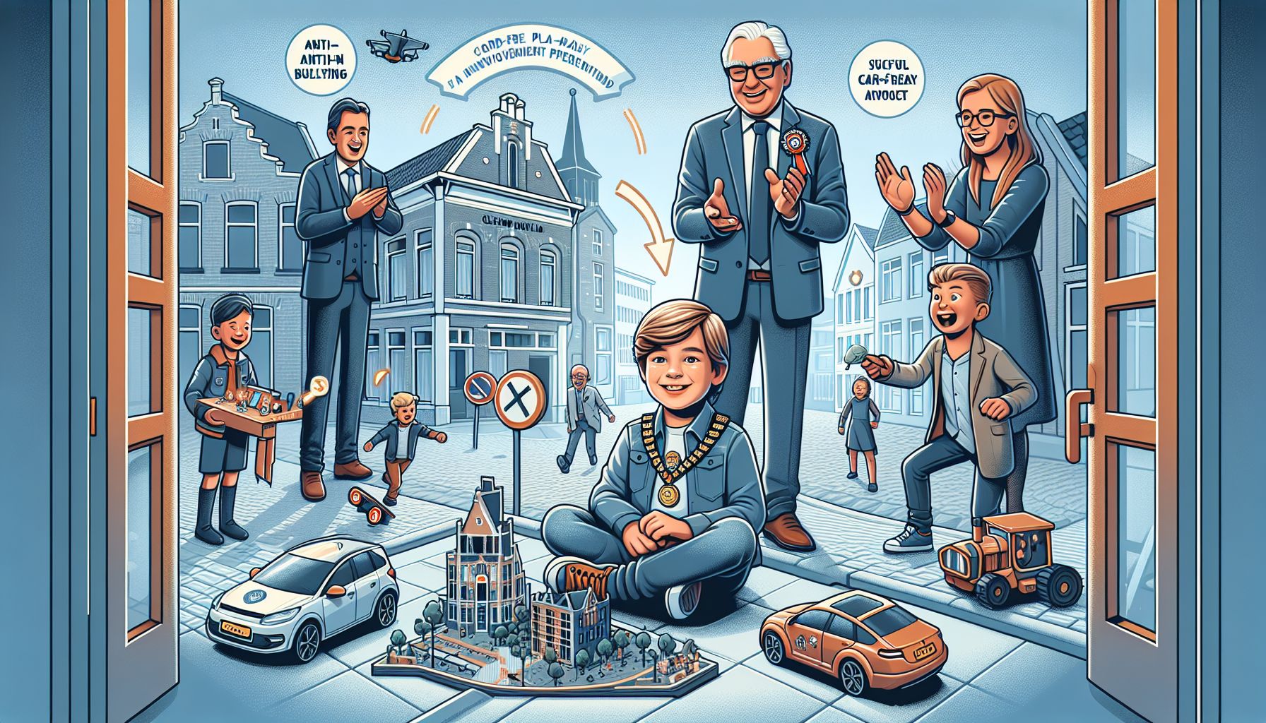 Stan van Steenbergen geïnstalleerd als kinderburgemeester van Geldrop-Mierlo