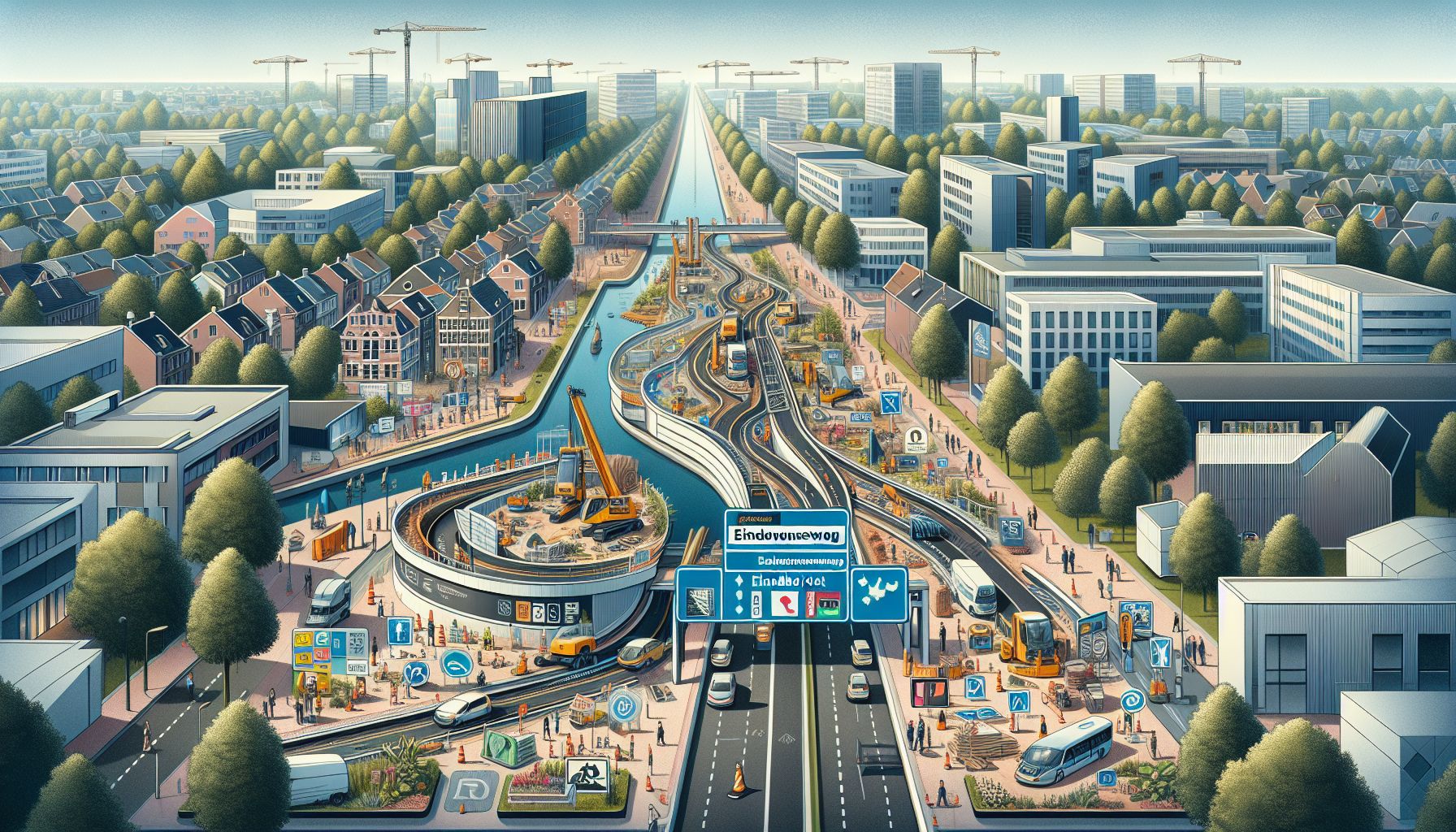 Waalre Eindigt Renovatie; Verkeer Opnieuw Vrij op Eindhovenseweg