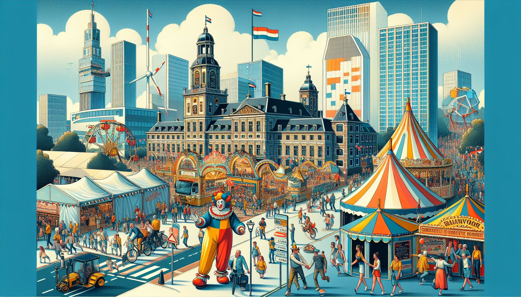 Sint Annagilde Nuenen opent kermis met unieke vendelgroet