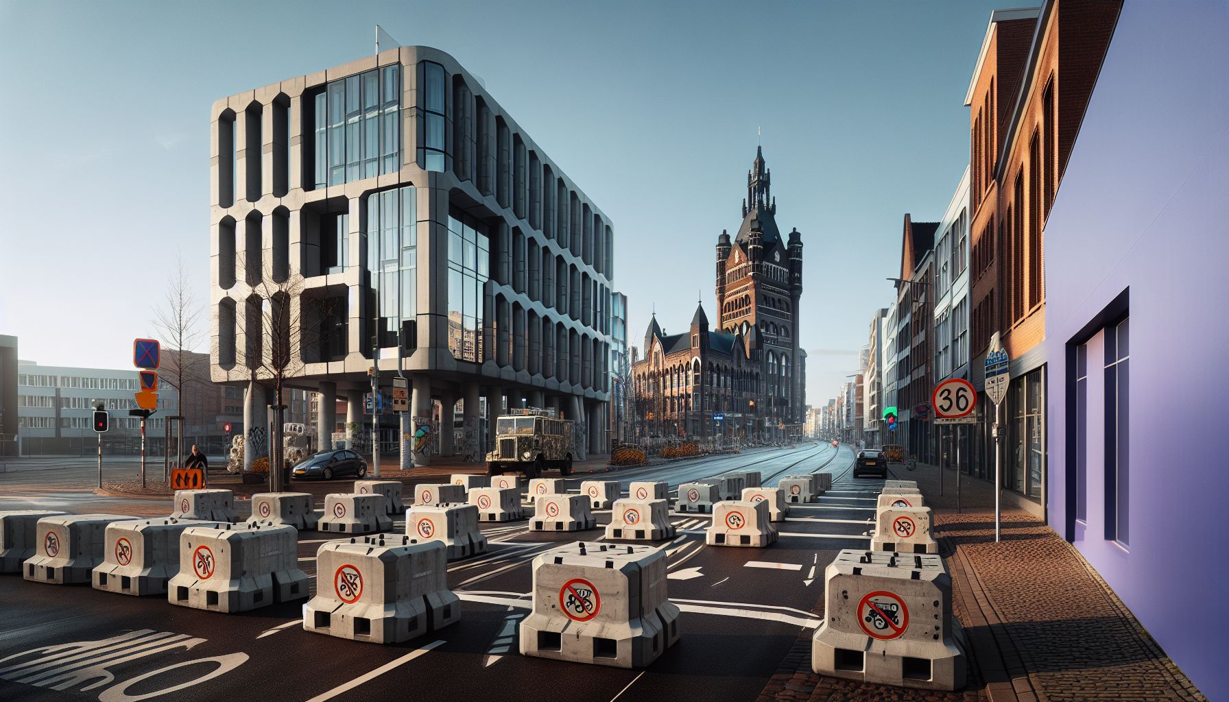 Geldrop Test Nieuwe Verkeersremmers in Centrum