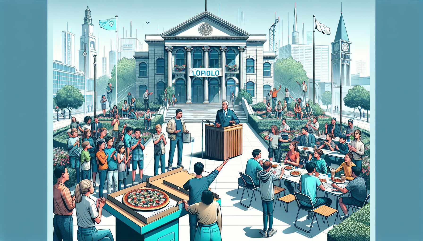 Wethouder Nuenen Trakteert Jongeren op Pizza voor Raadsgesprek